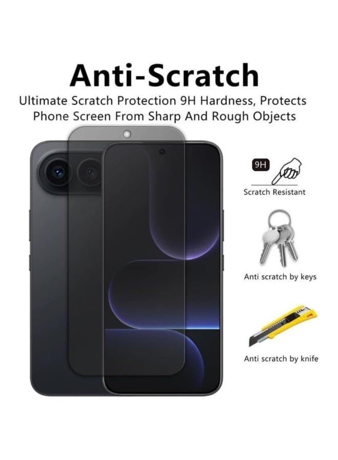 3-Pack Privacy Screen Protector for Honor 500 Pro 5G, 360° Anti-Peeping Tempered Glass Film 【Bubble and Dust-Free】 9H Scratch-Resistant  Shatterproof Film - Image 4